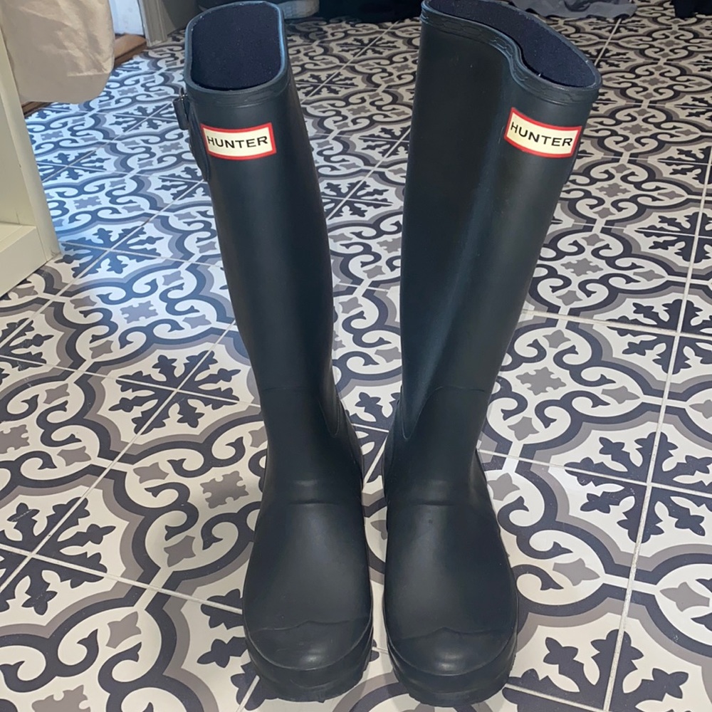 Tall Hunter Rain Boats - SZ 7 Navy